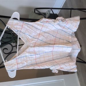 Madewell tank top in rainbow windowpane